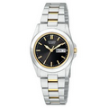 Citizen Women's Two-Tone Black Dial Bracelet Watch from Pedre